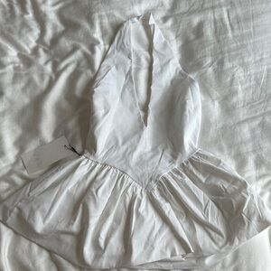 ZARA White Halter top